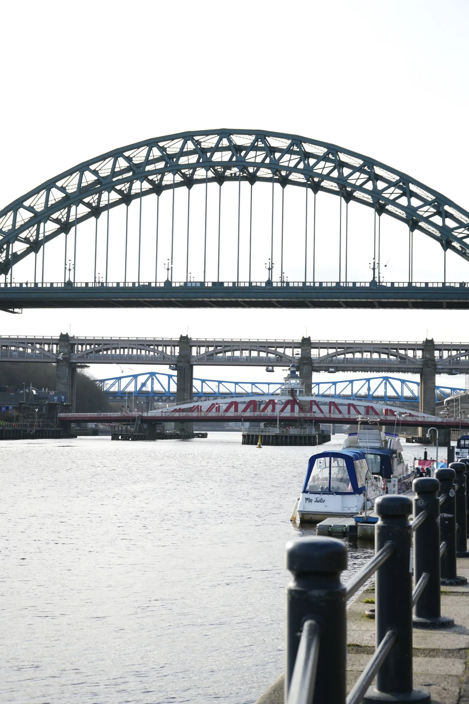 Le Tyne Bridge et les ponts du Quayside à Newcastle